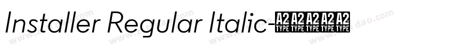 Installer Regular Italic字体转换